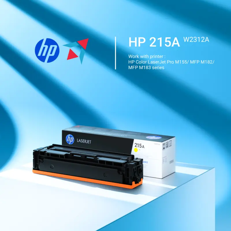 Original HP 215A Yellow LaserJet Toner Cartridge | W2312A