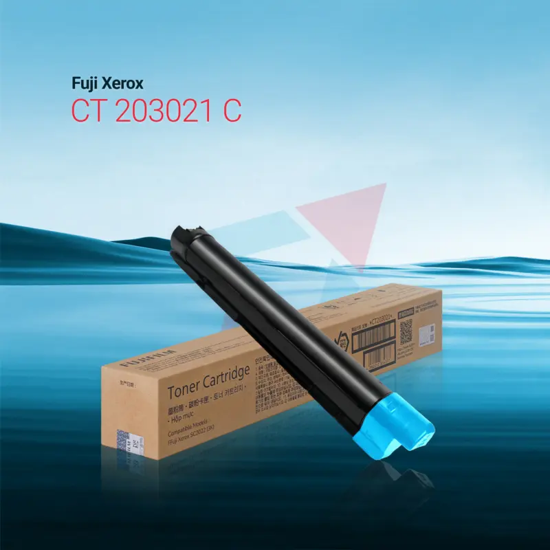 Original Fuji Xerox CT203021 Toner Cartridge Cyan