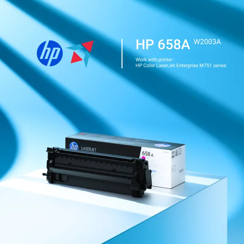 Original HP 658A Magenta LaserJet Toner Cartridge | W2003A