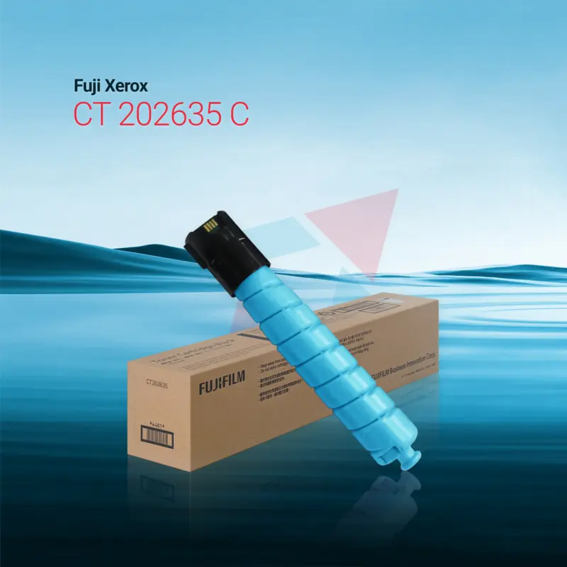 Original Fuji Xerox CT202635 Toner Cartridge Cyan