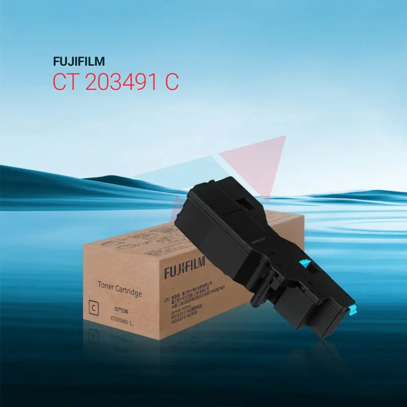 Original FUJIFILM CT203491 Toner Cartridge Cyan
