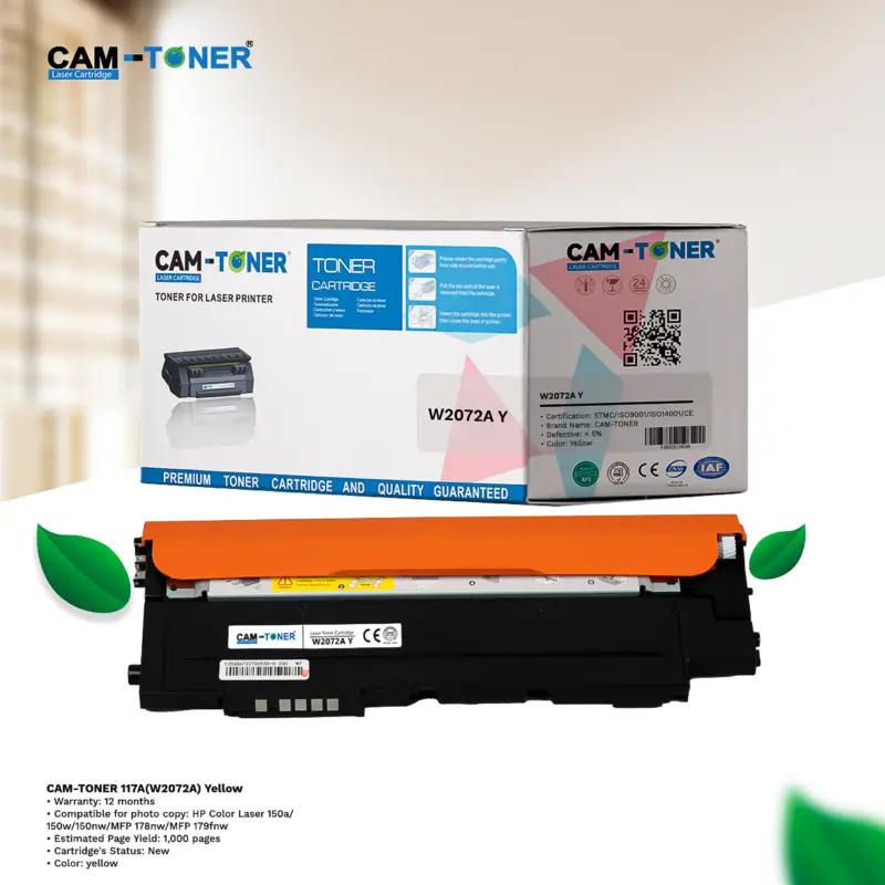 CAM-TONER 117A (W2072A) Yellow