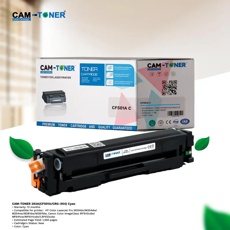 CAM-TONER 202A (CF501A/ CRG-054) Cyan